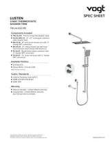 LUSTEN TRIM FOR 3-WAY TH SHOWER KIT