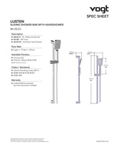 LUSTEN TRIM FOR 3-WAY TH SHOWER KIT