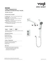 MOND TRIM FOR 2-WAY TH SHOWER KIT