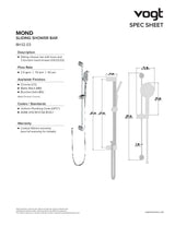 MOND TRIM FOR 2-WAY TH SHOWER KIT