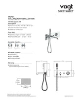 MOND TRIM FOR WALL MOUNT TUB FILLER