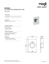 NIVEAU TRIM FOR 3/4" HIGH-FLOW TH VALVE