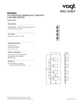 NIVEAU TRIM FOR 3/4" HIGH-FLOW TH VALVE WITH 3 VOLUME CONTROLS