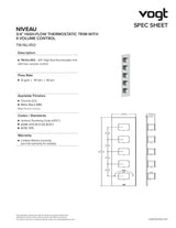 NIVEAU TRIM FOR 3/4" HIGH-FLOW TH VALVE WITH 4 VOLUME CONTROLS
