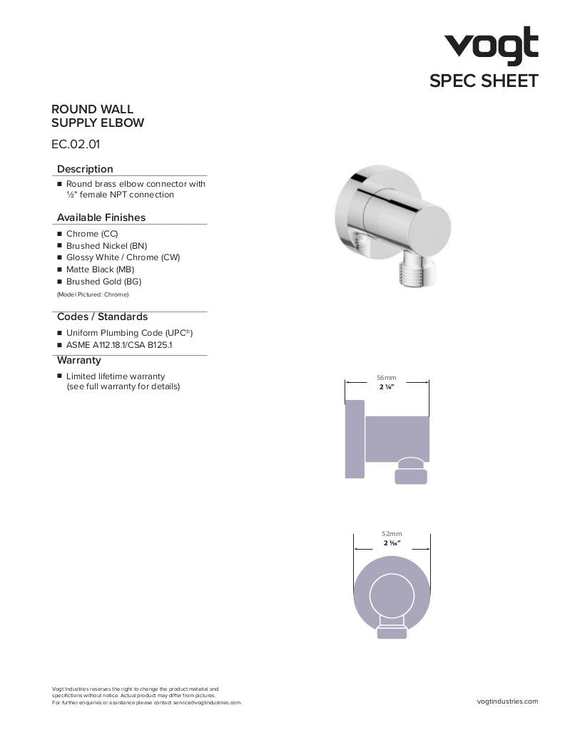 WORGL TRIM FOR 2-WAY TH SHOWER KIT