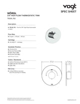 WORGL TRIM FOR 3/4" HIGH-FLOW TH VALVE