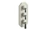 CARINTHIA TRIM FOR 3/4" HIGH-FLOW TH VALVE WITH 2 VOLUME CONTROLS