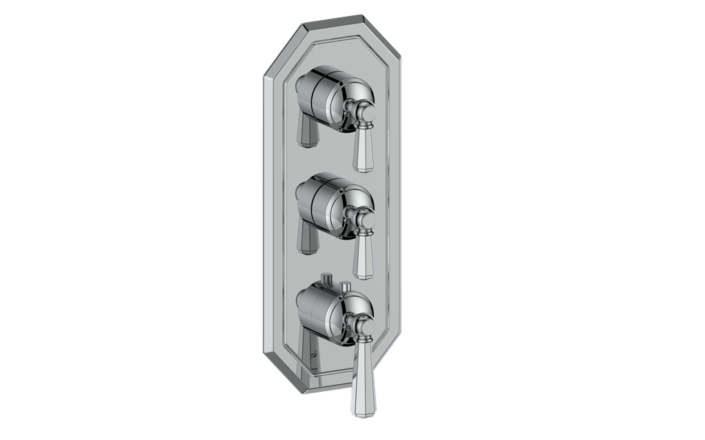 CARINTHIA TRIM FOR 3/4" HIGH-FLOW TH VALVE WITH 2 VOLUME CONTROLS
