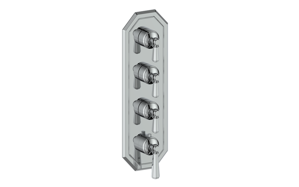 CARINTHIA TRIM FOR 3/4" HIGH-FLOW TH VALVE WITH 3 VOLUME CONTROLS