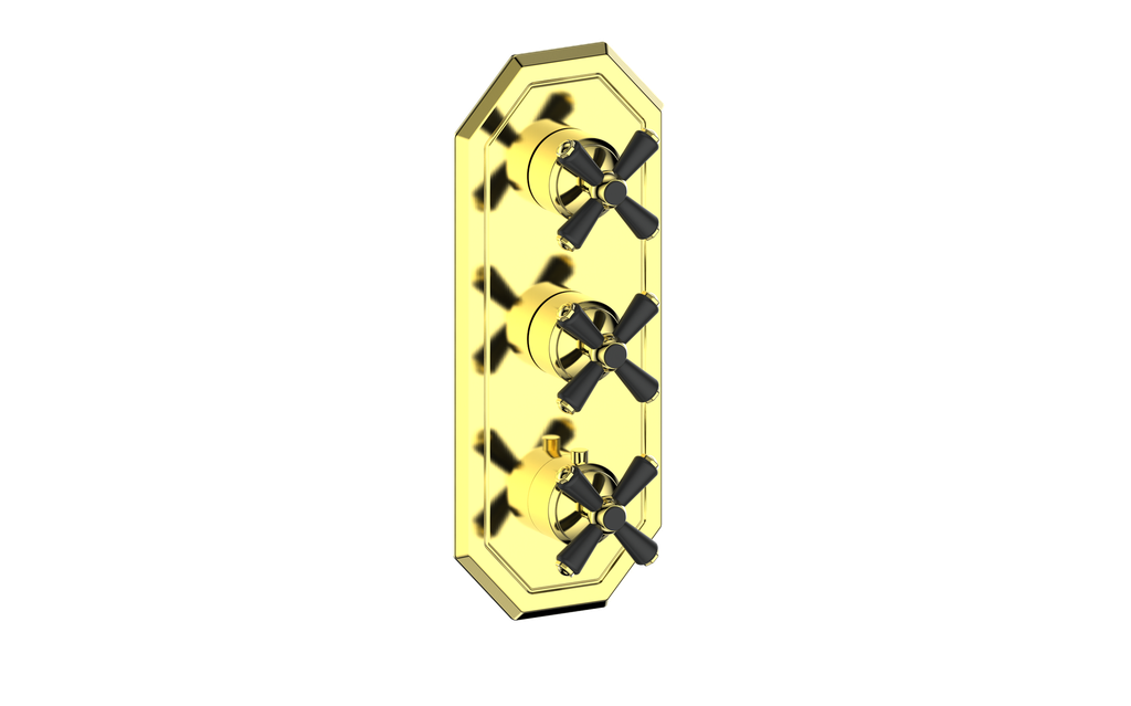 CARINTHIA TRIM FOR 3/4" HIGH-FLOW TH VALVE WITH 2 VOLUME CONTROLS