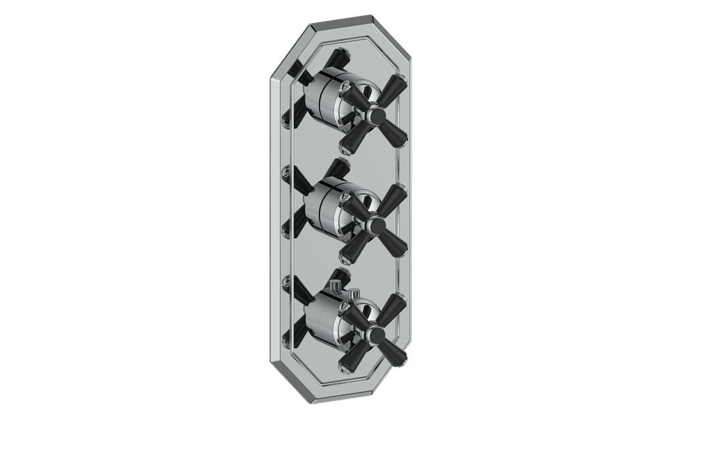 CARINTHIA TRIM FOR 3/4" HIGH-FLOW TH VALVE WITH 2 VOLUME CONTROLS