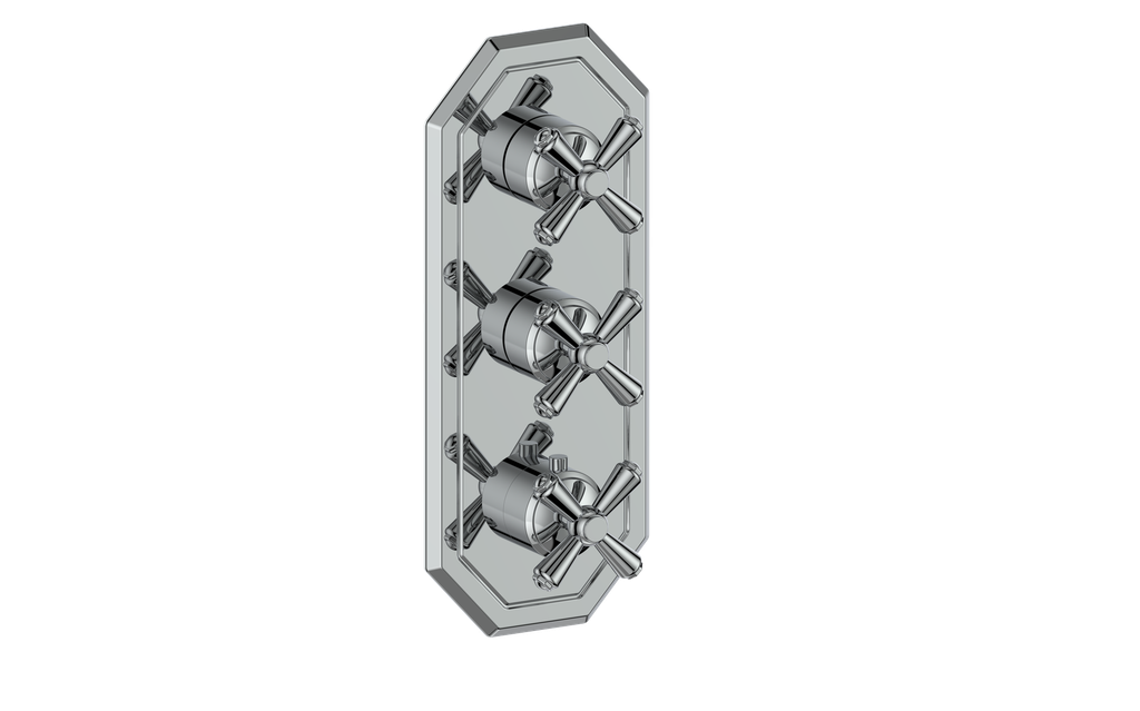 CARINTHIA TRIM FOR 3/4" HIGH-FLOW TH VALVE WITH 2 VOLUME CONTROLS