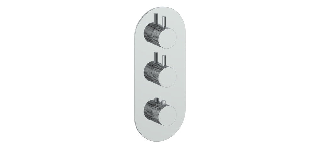 DRAVA TRIM FOR 3/4" HIGH-FLOW TH VALVE WITH 2 VOLUME CONTROLS