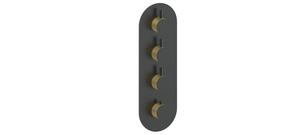 DRAVA TRIM FOR 3/4" HIGH-FLOW TH VALVE WITH 3 VOLUME CONTROLS