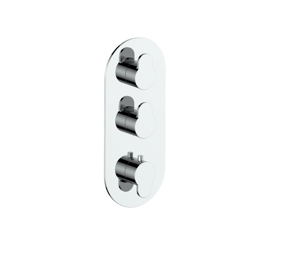 LUSTEN TRIM FOR 3/4" HIGH-FLOW TH VALVE WITH 2 VOLUME CONTROLS