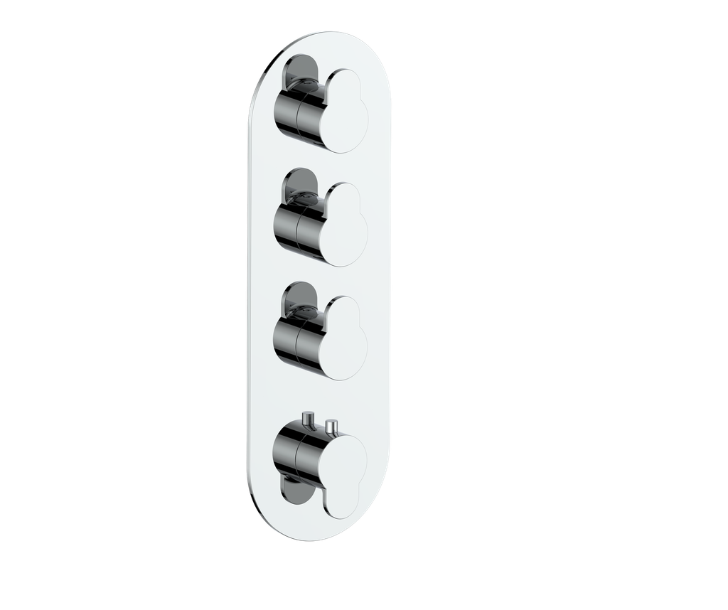 LUSTEN TRIM FOR 3/4" HIGH-FLOW TH VALVE WITH 3 VOLUME CONTROLS