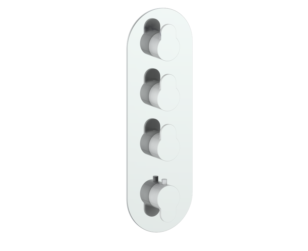 LUSTEN TRIM FOR 3/4" HIGH-FLOW TH VALVE WITH 3 VOLUME CONTROLS