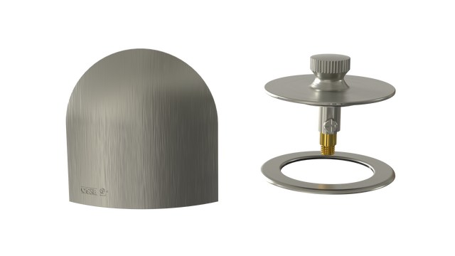 W/O Trim Kit Lift&Turn w/Bell SlideOn™ Faceplate with Trim Ring (TR00LZ-BN-R)