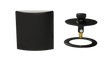 W/O Trim Kit Lift&Turn w/Square SlideOn™ Faceplate with Trim Ring (TR01LZ-MBL-R)