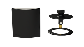 W/O Trim Kit Lift&Turn w/Square SlideOn™ Faceplate with Trim Ring (TR01LZ-MBL-R)