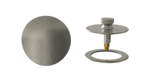 W/O Trim Kit Lift&Turn w/Round SlideOn™ Faceplate with Trim Ring (TR02LZ-BN-R)