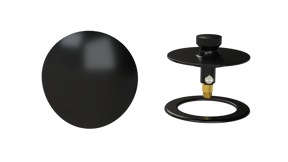 W/O Trim Kit Lift&Turn w/Round SlideOn™ Faceplate with Trim Ring (TR02LZ-MBL-R)