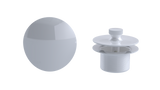 W/O Trim Kit Lift&Turn w/Round SlideOn™ Faceplate (TR02LZ)