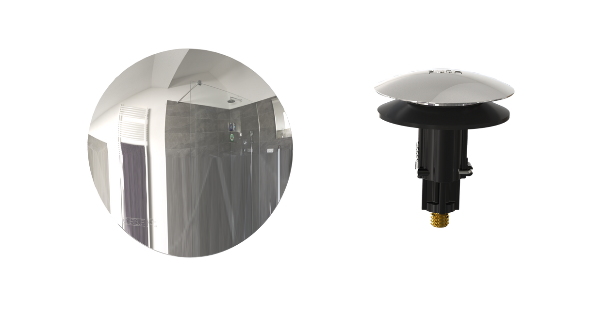 W/O Trim Kit Tip-Toe w/Round SlideOn™ Faceplate (TR02TIP)