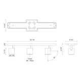 Kuzco Arnold 3-Head Track Light