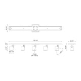 Kuzco Arnold 5-Head Track Light
