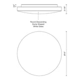 Kuzco Trafalgar 15-in Flush Mount