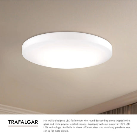 Kuzco Trafalgar 15-in Flush Mount