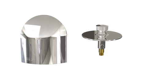 W/O Trim Kit Lift&Turn w/Brass Bell SlideOn™ Faceplate (TRB00LZ)