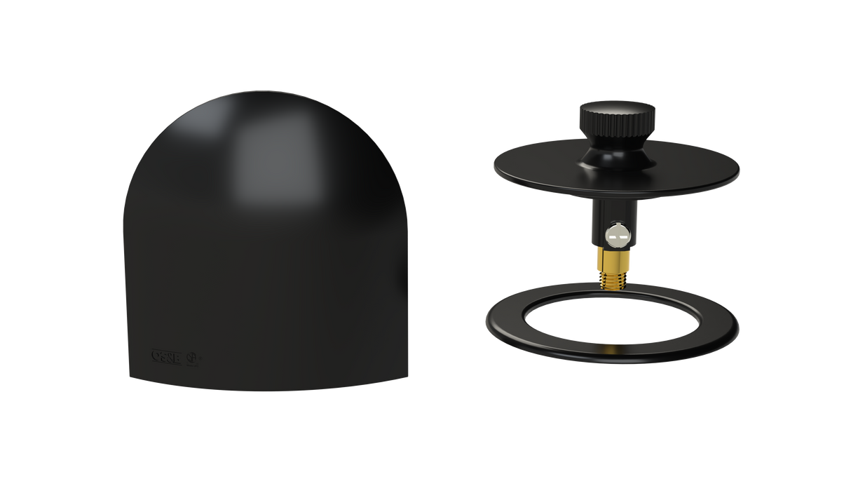 W/O Trim Kit Lift&Turn w/Brass Bell SlideOn™ Faceplate with Trim Ring (TRB00LZ-MBL-R)