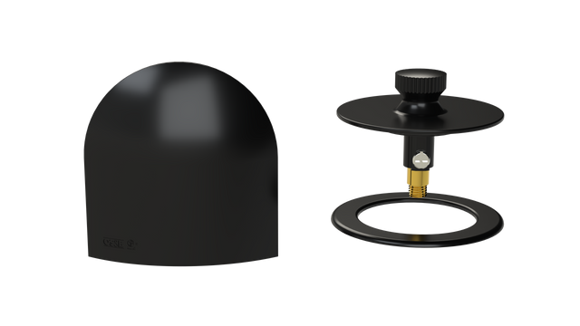 W/O Trim Kit Lift&Turn w/Brass Bell SlideOn™ Faceplate with Trim Ring (TRB00LZ-MBL-R)