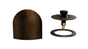 W/O Trim Kit Lift&Turn w/Brass Bell SlideOn™ Faceplate with Trim Ring (TRB00LZ-VB-R)