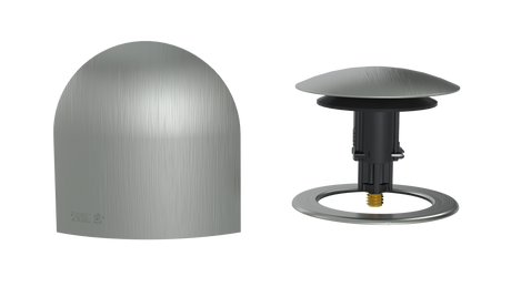 W/O Trim Kit Clicker® w/Brass Bell SlideOn™ Faceplate and Trim Ring (TRB00Q-BN-R)