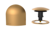 W/O Trim Kit Clicker® w/Brass Bell SlideOn™ Faceplate and Trim Ring (TRB00Q-LB-R)