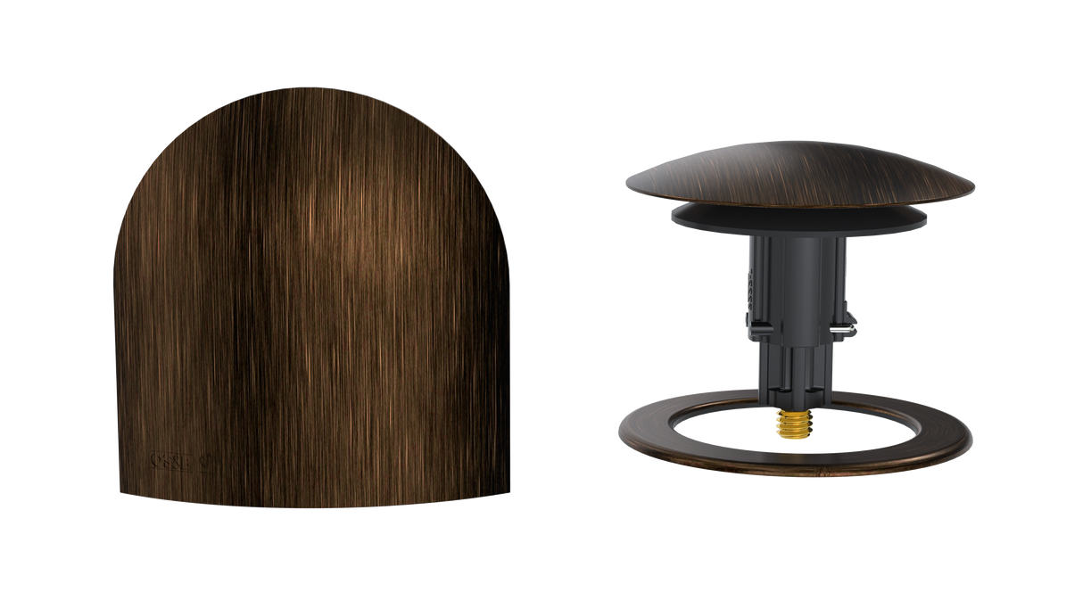 W/O Trim Kit Clicker® w/Brass Bell SlideOn™ Faceplate and Trim Ring (TRB00Q-VB-R)