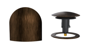W/O Trim Kit Clicker® w/Brass Bell SlideOn™ Faceplate and Trim Ring (TRB00Q-VB-R)