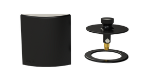 W/O Trim Kit Lift&Turn w/Brass Square SlideOn™ Faceplate with Trim Ring (TRB01LZ-MBL-R)