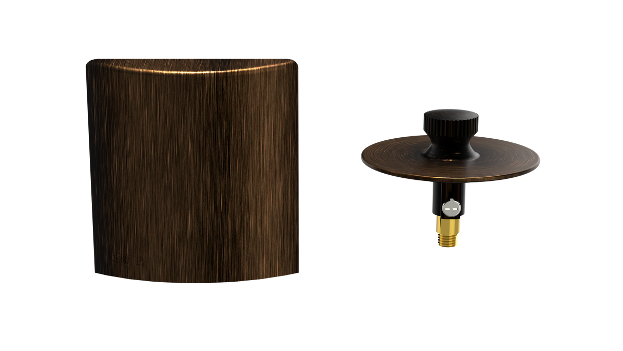 W/O Trim Kit Lift&Turn w/Brass Square SlideOn™ Faceplate (TRB01LZ)