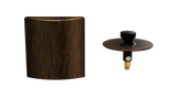 W/O Trim Kit Lift&Turn w/Brass Square SlideOn™ Faceplate (TRB01LZ)