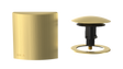 W/O Trim Kit Clicker® w/Brass Square SlideOn™ Faceplate and Trim Ring (TRB01Q-BG-R)