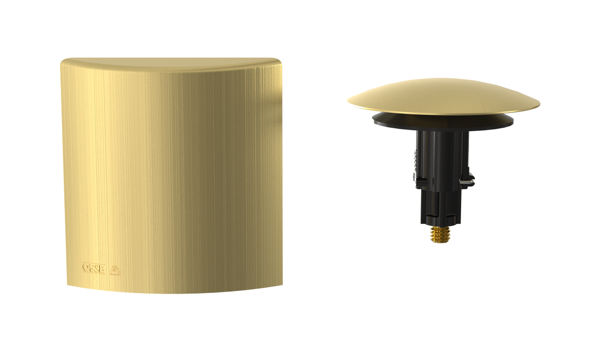 W/O Trim Kit Clicker® /Brass Square SlideOn™ (TRB01Q)