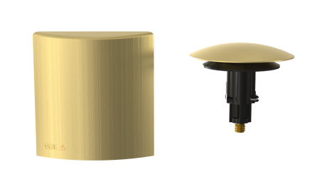 W/O Trim Kit Clicker® /Brass Square SlideOn™ (TRB01Q)