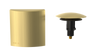 W/O Trim Kit Clicker® /Brass Square SlideOn™ (TRB01Q)