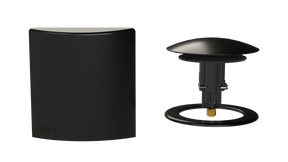 W/O Trim Kit Clicker® w/Brass Square SlideOn™ Faceplate and Trim Ring (TRB01Q-MBL-R)
