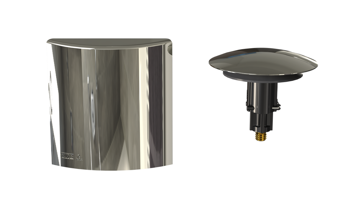 W/O Trim Kit Clicker® /Brass Square SlideOn™ (TRB01Q)
