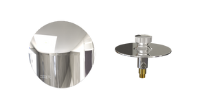 W/O Trim Kit Lift&Turn w/Brass Round SlideOn™ Faceplate (TRB02LZ)